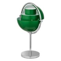 Bild von GUBI x Jacobsen Furniture Multi-Lite Limited Special Edition Tragbare Lampe H: 30 cm - Chrom/Kleegrün