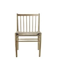 Bild von FDB Furniture J80 Jørgen Bækmark Stuhl SH: 45 cm – Geölte Eiche / Korbgeflecht