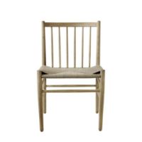 Bild von FDB Furniture J80 Jørgen Bækmark Stuhl SH: 45 cm – Geölte Eiche / Korbgeflecht