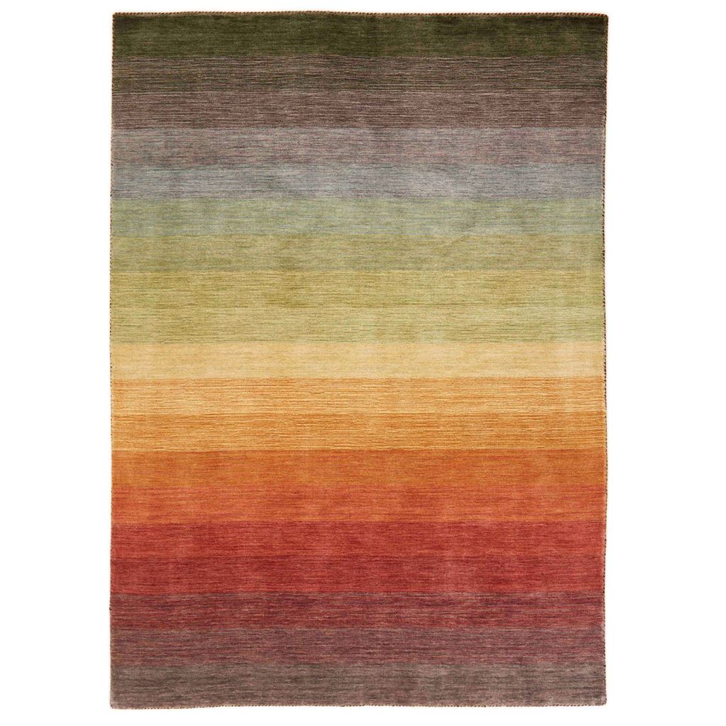 Bild von Rezas Leafs Teppich 240x170 cm - Baumwolle/Mehrfarbig