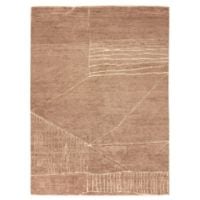 Bild von Rezas Landscape Fields Teppich 240x170 cm - Braun