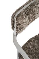 Bild von Vipp Limited Edition 452 Drehstuhl mit Gleitern SH: 44,5 cm - Curly 07/Umbra