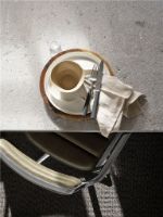 Bild von Vipp 452 Drehstuhl mit Rollen SH: 45,5 cm - Alu/Bosco Green Leder