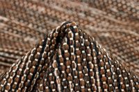 Bild von Rezas Atlas Teppich 240x170 cm - Braun Weiß