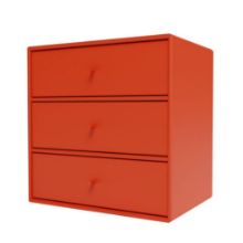 Bild von Montana Mini 1007 Modul mit 3 Schubladen 35x35 cm - 145 Rosehip