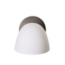 Bild von Handgefertigte Wandleuchte „Fuse“, Höhe: 10 cm – Stein-/Weißes Opalglas
...