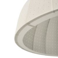 Bild von Handgefertigter Mollis-Anhänger, Ø 50 cm, Material: Polyester/Weiß