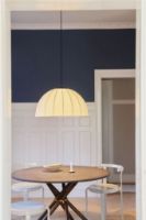 Bild von Handgefertigter Mollis-Anhänger, Ø 65 cm, Material: Polyester/Weiß