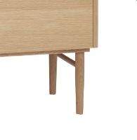 Bild von Hübsch Hide Kommode mit 3 Schubladen, 120 x 80 cm – Eiche Natur