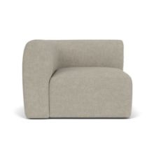 Bild von FDB Furniture L47 Korinth Ecksofa links, Breite: 93 cm – Hellgrau