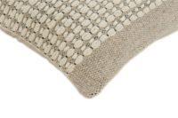 Bild von Rezas Moderner Kissenbezug 50x50 cm - Bomuld/Weißgrau