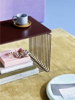 Bild von Montana Panton Draht-Deckplatte Einzeln 1,2x34,8x34,8 cm - Schwarz Rot