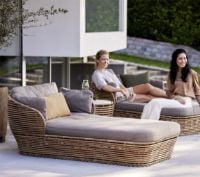 Bild von Cane-line Outdoor Basket Daybed Inkl. AirTouch Hyndesæt L: 203 cm - Taupe/Natur Weave