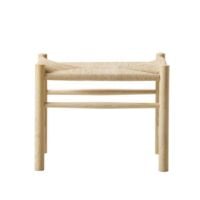 Bild von Fredericia Furniture 16000 J16 Wegner Hocker, Höhe: 42,5 cm – Naturgeflecht/hell geölte Eiche