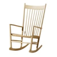 Bild von Fredericia Furniture 16000 J16 Wegner Schaukelstuhl, Höhe: 107 cm – Naturgeflecht/hell geölte Eiche