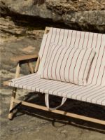 Bild von HAY Outdoor Market Klappsofa B: 117 cm - Beige/Rot gestreift