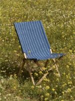Bild von HAY Outdoor Markt-Klappstuhl B: 52 cm - Blau/Beige gestreift