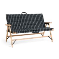 Bild von HAY Outdoor Market Sofa Hynde B: 107 cm - Schwarz/Beige gestreift