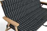 Bild von HAY Outdoor Market Sofa Hynde B: 107 cm - Schwarz/Beige gestreift