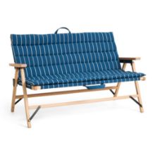 Bild von HAY Outdoor Market Sofakissen, Breite: 107 cm - Blau/Beige gestreift