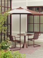 Bild von HAY Terrazza Sonnenschirm Sekskantet 300x300 cm - Off-White/Burgundy

