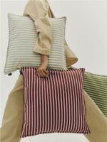 Bild von HAY Terrazza Pude 50x50 cm – Terrakotta/Bold Stripe