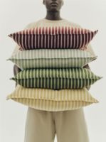 Bild von HAY Terrazza Pude 50x50 cm – Terrakotta/Bold Stripe