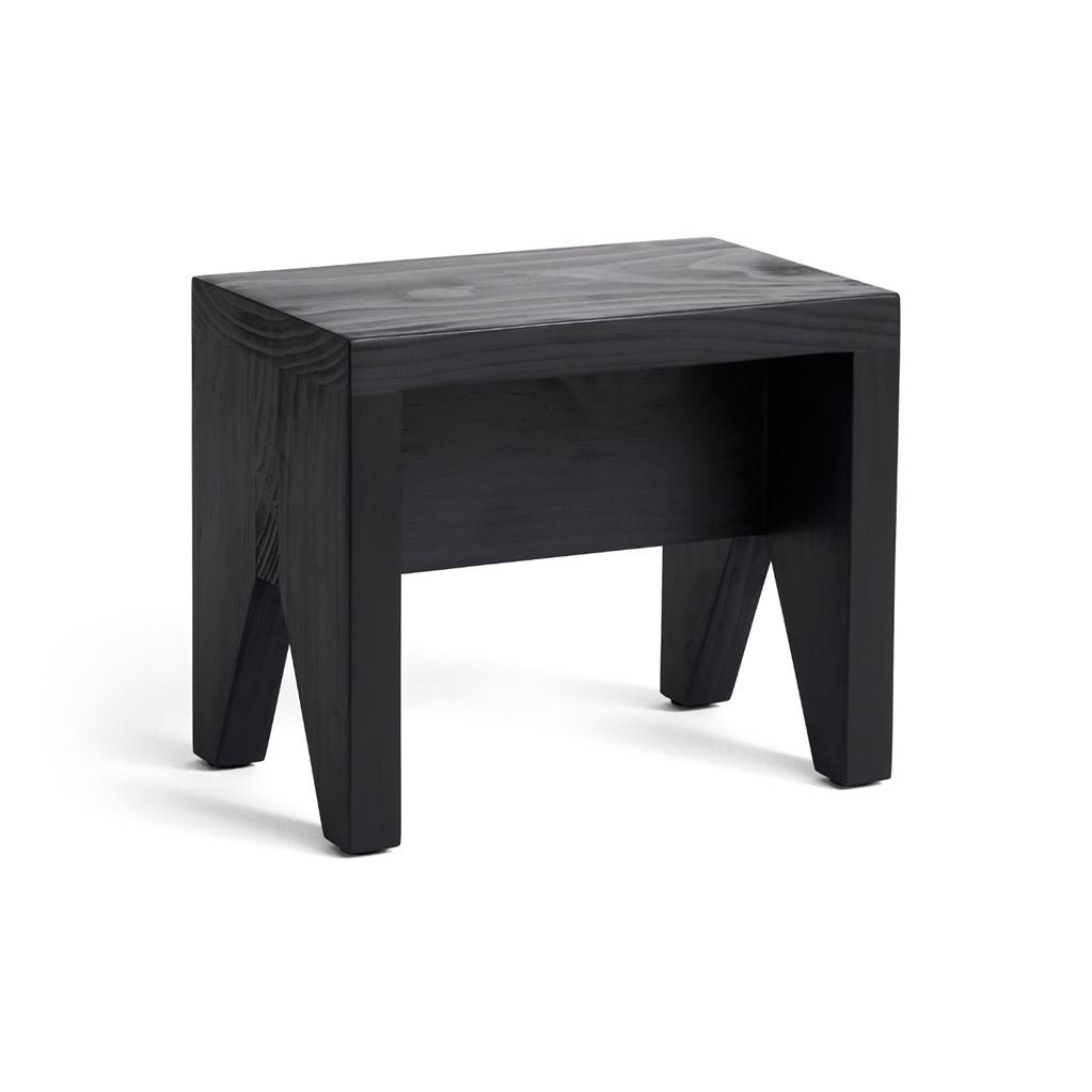 Bild von HAY Manolito Hocker, kurz, L: 30 cm - Kiefer/Schwarz