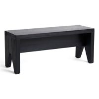 Bild von HAY Manolito Hocker, lang (60 cm), Kiefer/Schwarz