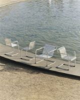 Bild von HAY Palissade Freischwinger Sessel, Höhe: 80 cm – Feuerverzinkter Stahl