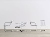 Bild von HAY Palissade Freischwinger Sessel, Höhe: 80 cm – Feuerverzinkter Stahl