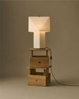 Bild von Hay Aplat Tischleuchte 660 H: 66 cm - Seidenpapier/Weiß