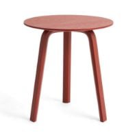 Bild von Hay Bella Coffee Table Ø: 45 cm - Tile Red Water Based Lacquered Oak