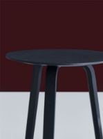 Bild von Hay Bella Couchtisch Ø: 45 cm - Blau-Anthrazit, wasserbasierter Lack, Eiche