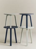 Bild von Hay Bella Couchtisch Ø: 45 cm - Blau-Anthrazit, wasserbasierter Lack, Eiche