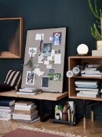 Bild von Ferm Living Scenery Pinnwand groß 100 x 75 cm – Schwarz