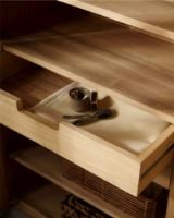 Bild von Nordal Viva Vitrine mit 2 Türen, Höhe: 210 cm – Holz/Grau