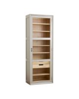 Bild von Nordal Viva Vitrine mit 1 Tür, Höhe: 210 cm – Holz/Grau