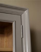 Bild von Nordal Viva Vitrine mit 1 Tür, Höhe: 210 cm – Holz/Grau