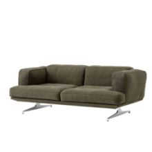Bild von &Tradition Inland AV22 2-Seater Sofa  - Clay 0014/Chrome Ben
