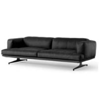 Bild von &Tradition Inland AV23 3-Sitzer-Sofa – Edles schwarzes Leder