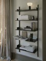 Bild von New Works Wandregal 1900 190x83,5 cm - Esche Schwarz/Schwarz OUTLET