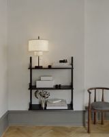 Bild von New Works Wandregal 900 90x83,5 cm - Schwarze Esche/Schwarz