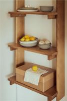 Bild von Form & Refine Balkenregal mit 5 Ablagen, Höhe: 167 cm – Kiefer/Dunkelbraun

