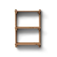 Bild von Form & Refine Wandregal „Beam“ mit 3 Ablagen, Breite: 60 cm – Kiefer/Dunkelbraun