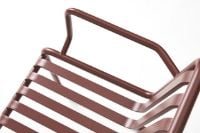 Bild von HAY Palissade Freischwinger Stuhl mit Armlehnen H: 81,5 cm - Eisenrot