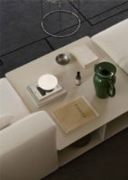 Bild von &Tradition Develius Couchtisch EV3 89x89 cm - Stahl/Elfenbein