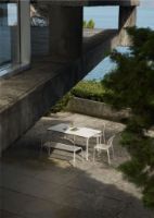 Bild von &Tradition Thorvald SC111 Essbank B: 143 cm - Stahl/Elfenbein