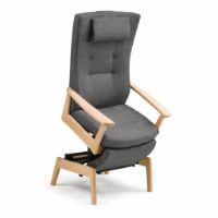 Bild von Farstrup 5040 Multiplus Sessel QS Medley 60004 – Buche hell lackiert/dunkelgrau