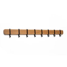 Bild von Kristian Juul Otto Garderobenständer klein mit 8 Metallhaken, Länge: 73,5 cm – Eiche